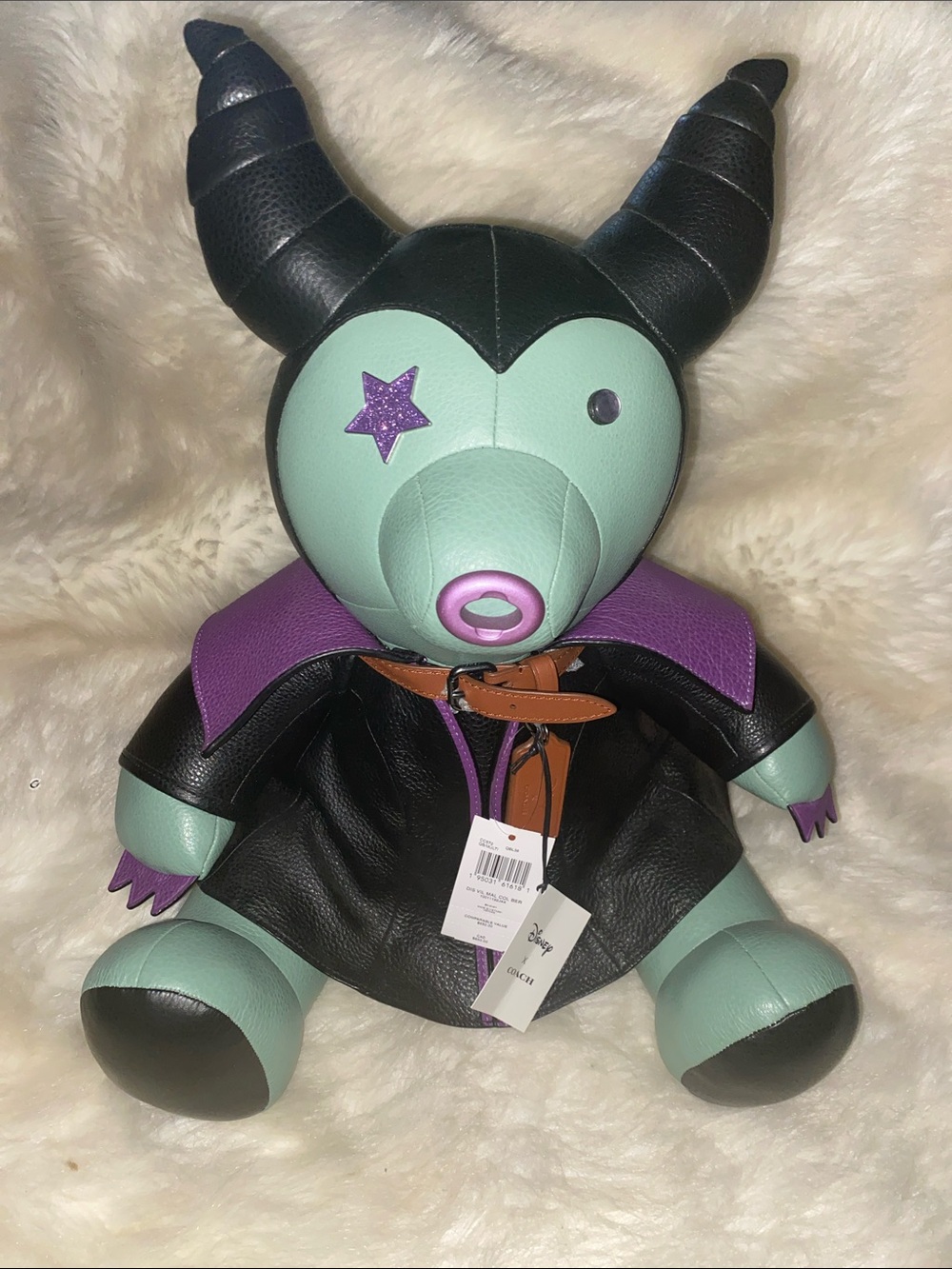 Coach X Disney Villains Maleficent Collectible Bear Plush Doll